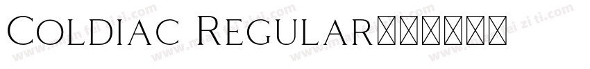 Coldiac Regular字体转换
